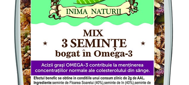 Mix 3 seminte Omega-3 Pirifan